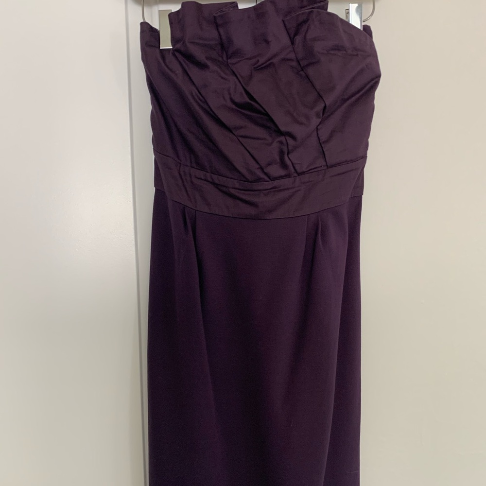 Strapless Anthropologie formal dress